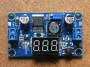 ★表示付DC-DC降圧コンバータ　3A/ 1.25-35v 調整可 電源モジュールボード 送料230円　未使用