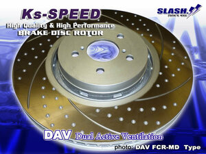 《FCR素材》Ks-SPEED■Front/FCR-MD7003■SUBARU■LEGACY■BP5■2.0 STi■2005/08～2009/05■Front326x30mm■Brembo■逆Venti形状■