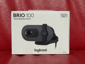 送料300円～ ロジクール Webカメラ Brio 100 C660GR グラファイト ブラック 黒 フルHD 1080P マイク付き Zoom Microsoft Teams Meet 対応