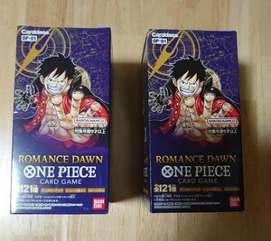 封入率変化なし ロマンスドーン　ワンピースカード　2BOXセット 2箱 ONE PIECE ワンピース パック　未開封 48packs 48パックROMANCE DAWN　