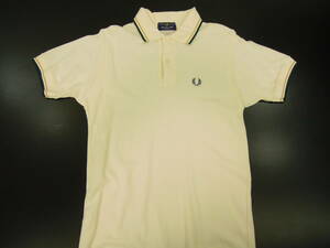 k5k FRED PERRY フレッドペリー鹿の子ポロシャツ/イングランド製/38