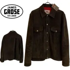 JAMES GROSE ENGLAND製 SUEDE TRUCKER 茶 38