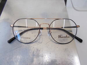 ブランシック クラシック Blanschic CLASSIC ボストン ツーブリッジ 丸眼鏡フレーム CL-3140-3 お洒落 新品未使用