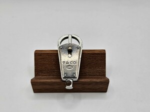 管理番号S53 Tiffany&Co. ティファニー バレット キーホルダー 925 シルバー キーリング 1837 鍵 バッグチャーム 