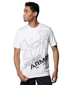 新品 送料230円 白 LG UNDER ARMOUR アンダーアーマー UA TECH BIG LOGO SS SEASONAL メンズ 半袖機能Tシャツ メンズ ホワイト ビッグロゴ