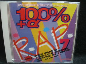 【中古CD】 100% + α RAP 7 / ラップ７ / SKEE-LO / KOOL MOE DEE / DJ SMURF / GANGSTA TRIBE 他