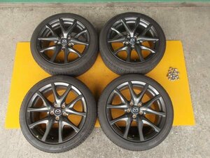 マツダ RX-8 SPIRIT R SE3P - 後期　18インチアルミホイール4本セット　18x8J+50 ナット付き - 513-129-E