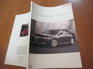 庫34658　カタログ ■ホンダ●外国語　The　Honda　Ａｃｃｏｒｄ　2004　アコード●2005.11　発行●78　ページ