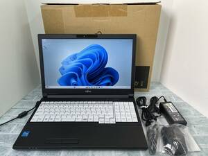 【超美品】富士通 LIFEBOOK A5513/MX［Intel Core i5-1235U/8GB/SSD256GB/DVD/顔認証/Wi-Fi 6E/Win11 Pro/15.6型/フルHD］送料無料■N6J664