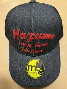 mazume マズメ キャップ フラットキャップ メッシュキャップ 帽子 インディゴ 