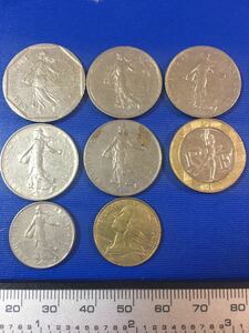 フランス旧硬貨８枚セント　希少
