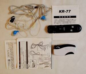 ● イヤホーン型集音器、中古 2個 (単4電池、1本使用、付属しません。)