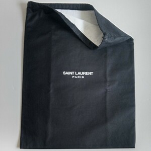 〔イヴ サンローラン〕33×44cm 保存袋 巾着袋 布袋 保管袋 SAINT LAURENT 正規品 ブラック （0068)