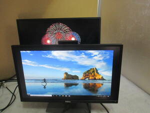 ②美品★Dell P2217H IPSパネル液晶モニター22インチ フルHD1920 x 1080 入力端子：HDMI, VGA, DisplayPort　2台セット★