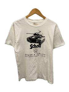 Schott◆Tシャツ/M/コットン/WHT