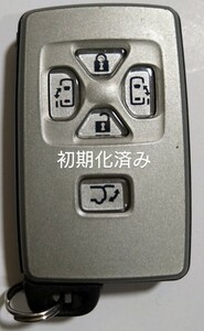 初期化済トヨタ純正スマートキー5ボタンエスティマ50 アルファード ヴェルファイア 基盤番号271451−6221新品電池サービス26