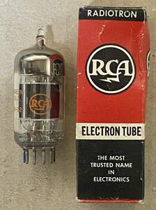 ■NEW20187■ RCA 5814A (12AU7互換)（ブラックプレート、サポートロッド付）新品元箱入