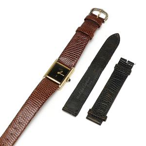 カルティエ マストタンク ヴェルメイユ SM 925 手巻き アンティーク レディース 腕時計 Cartier