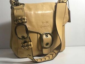 COACH コーチ　オールド　メッセンジャーバッグ レザー 茶 本皮