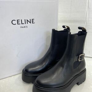 【CELINE セリーヌ】チェルシーブーツ ブラック 36 349823607C サイドゴア CHELSEA BOOT 2404oki K