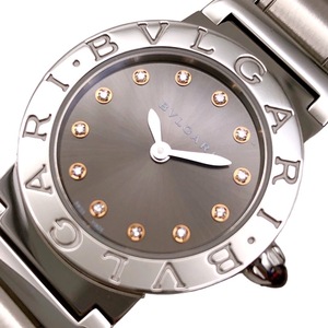 ブルガリ BVLGARI ブルガリブルガリ BBL26S SS 12Pダイヤモンド 腕時計 レディース 中古