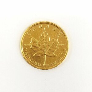 K24　金貨幣　カナダ　メイプルリーフ金貨　10ドル　重量7.7g【CDAX6017】