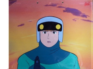 なつかしの名作アニメ　宮崎駿監督作品「未来少年コナン」　最高に美しいモンスリー⑪◇セル画です　