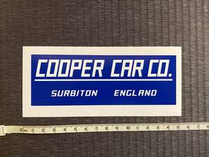 COOPER CAR CO. クーパー・カー・カンパニー ステッカー