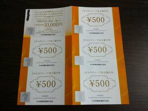 JR九州　株主優待券（JR九州グループ株主優待券およびJR九州高速船株主割引優待券）