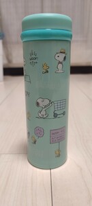 SNOOPY　スヌーピー　ウォーターボトル　ステンレスボトル　エメラルドグリーン　350ml　真空二重構造　軽量ボトル 新品未使用