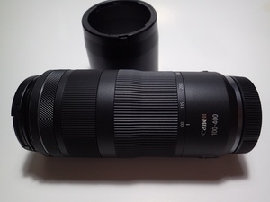 Canon RF100-400mm F5.6-8 IS USM キヤノン　望遠ズームレンズ　元箱　別売フード付