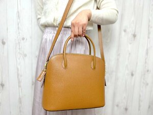 極美品 CELINE セリーヌ ハンドバッグ ショルダーバッグ バッグ レザー 茶 2WAY 70975Y