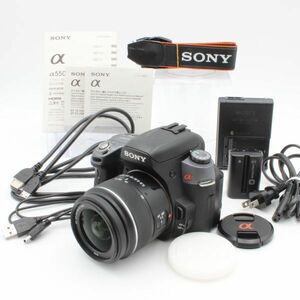 ショット数5504！ 【極美品】 SONY ソニー α550 ズームレンズキット DT 18-55mm F3.5-5.6 SAM DSLR-A550L sony 36016