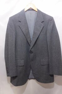 Aquascutum アクアスキュータム カシミア混スーツ テーラードジャケット サイズ92-80-165 ストライプ メンズ