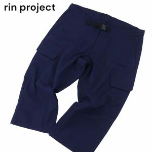 rin project リンプロジェクト COOLMAX シアサッカー★ アーバン風流 7分丈 サイクル カーゴ パンツ Sz.M　メンズ 自転車　I4B00703_4#P