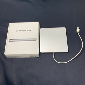 ★大阪堺市/引き取り可★Apple 純正品 A1379 USB SuperDrive DVDドライブ 外付け 周辺機器 アップル 動作未確認 箱付き★