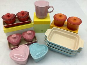 ル・クルーゼ/LE CREUSET グラタン皿/ラムカン/ダムールセット/マグカップ 未使用品 ACB含む 中古品 ACB