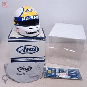 Arai 星野一義 レプリカ ヘルメット コレクションケース付き/ARD 星野一義モデル レーシング グローブ 計2点セット アライヘルメット【40