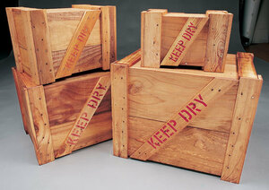輸出用木箱 -Bタイプうす茶 LLサイズ アメリカ雑貨 アメリカン雑貨 MADE IN JAPAN 木箱 収納 アンティーク カントリー雑貨 ナチュラル