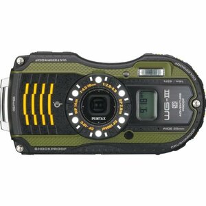 PENTAX 防水デジタルカメラ PENTAX WG-3GPS グリーン 1cmマクロ マクロスタ(中古品)