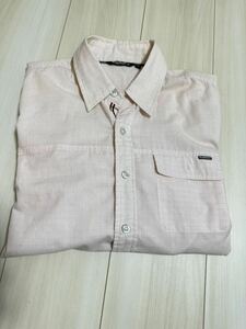 エレメント ELEMENT 長袖Mサイズ ピンクシャツ美品ホワイト ボタンダウン　トリコ