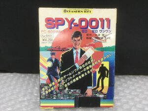 D434-60-M【希少 レア】パソピア7 SPY-0011 チャンピオンソフト アドベンチャーゲーム SPY0011 スパイ PASOPIA7 PC-8001MK2 カセット/t