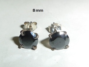 シルバー９２５　ピアス　BCZ　８ｍｍ