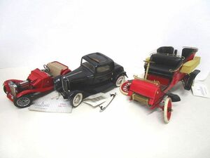 5254R◎FRANKLIN MINT フランクリンミント PRECISION MODELS 1948 MGTC/1932 FORD DEUCE COUPE/1903 FORD MODEL A 3点セット◎中古ジャンク