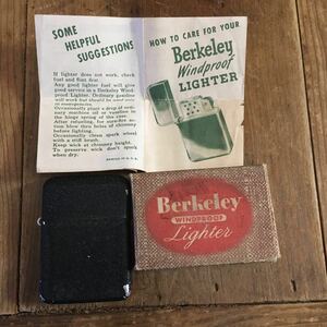 激レア 40Ｓ Berkeley バークレー ブラッククラックル ライター デッドストック