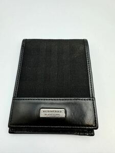 バーバリー　ブラックレーベル　二つ折り財布　ブラック　小銭入れ付き　メンズ　カードケース コインケース 