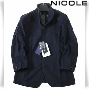 新品1円～★ニコル セレクション NICOLE selection メンズ 吸水速乾 カラミ ワイヤースタンドカラー ジャケット 48 L ブルゾン ◆1556◆