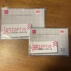 軟質カードケース2枚入り　A5 B6 DAISO