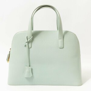 YURIE NITANI ハンドバッグ 鞄 水色 ライトブルー レザー 本革 シンプル 無地 カジュアル オシャレ 綺麗め bag レディース 婦人 女性