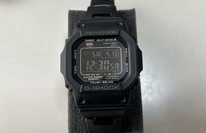 美品 G-SHOCK GW-M5610BC-1JF ジーショック　CASIO カシオ 腕時計デジタル タフソーラー ブラック 電波ソーラー 